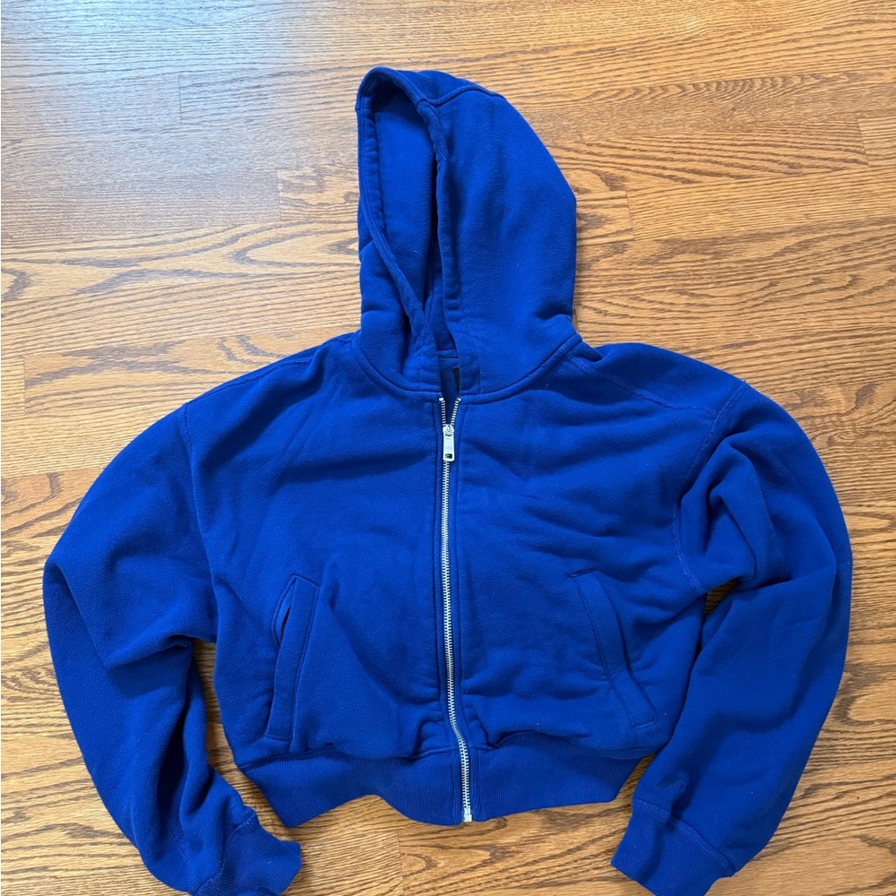 Abercrombie YPB Blue Zip-Up Hoodie small